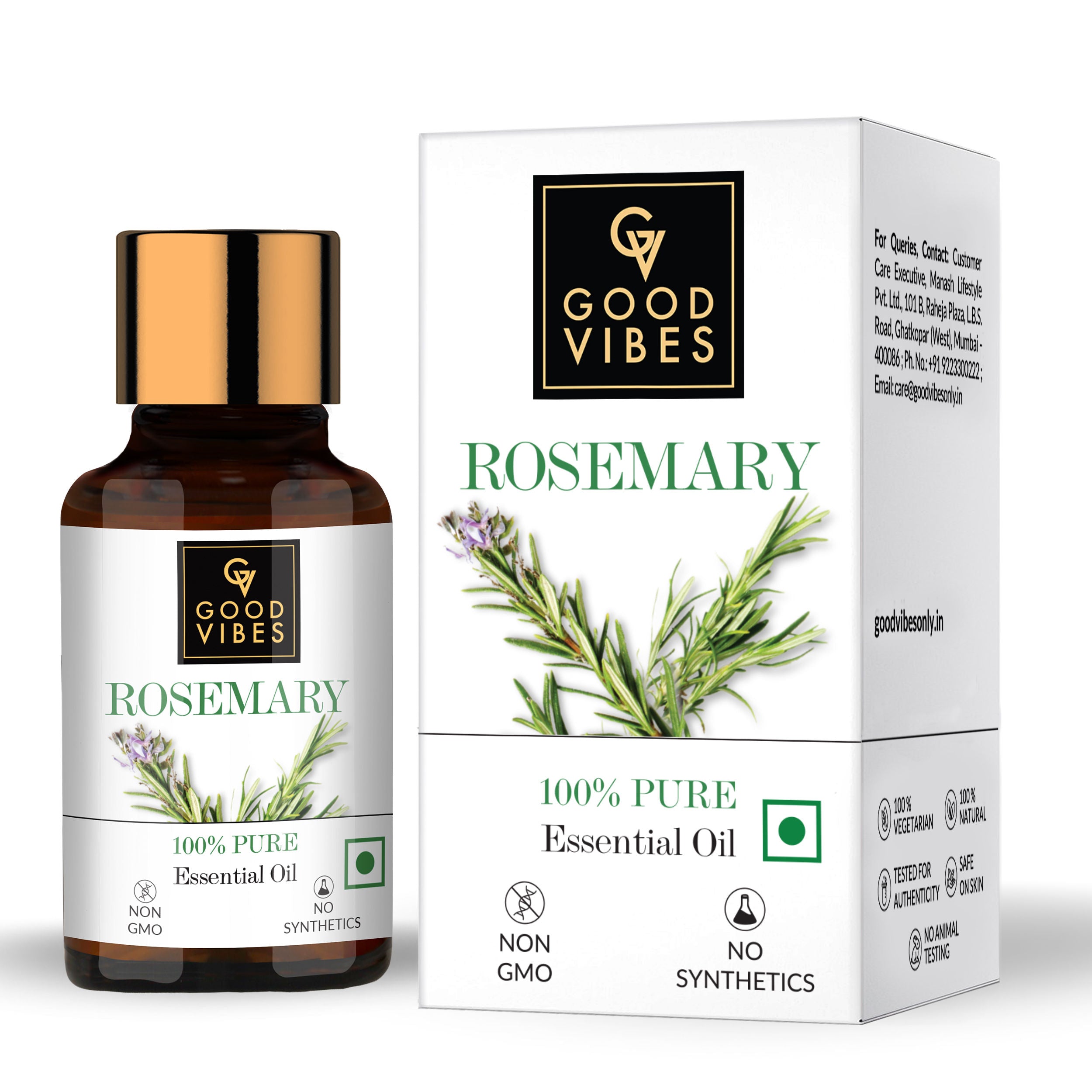 Rosemary 100% Pure Essential Oil – Good Vibes