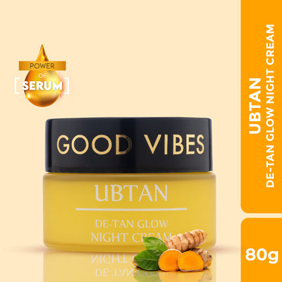 De-Tan Glow Ubtan Night Cream - 80g