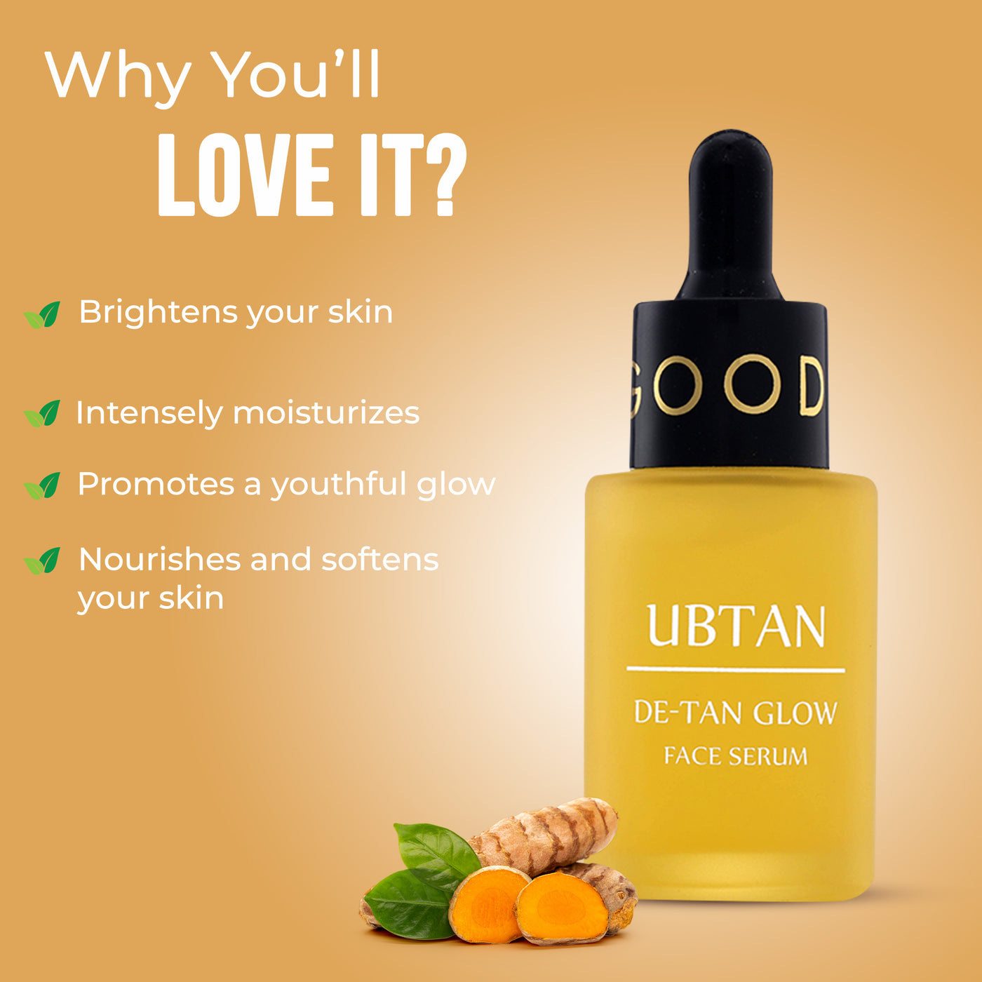 Ubtan De-Tan Glow Face Serum - 30ml