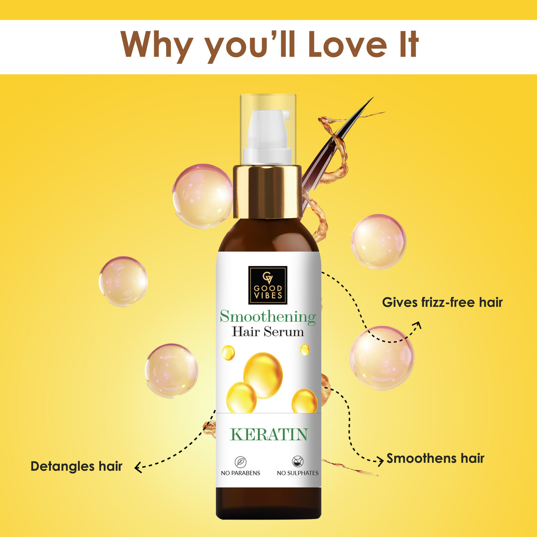 Smoothening Hair Serum Keratin Good Vibes